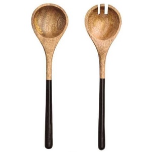 Best Price Natural Mango Wood <b>Salad</b> <b>Server</b> for Kitchenware Tableware <b>Salad</b> Tool Wooden Cutlery Spoon Fork Set Home and Kitchen - Product Image 1