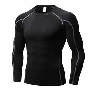 Nuevo estilo actualizado Rash Guard Compression Shirt Sportswear con logotipo personalizado mangas cortas y características transpirables - Product Image 1