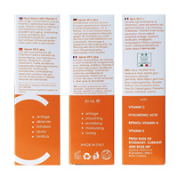 Sérum Anti-âge pour soins de la peau avec vitamine C rétinol acide hyaluronique OEM et marque privée-fabriqué en italie
