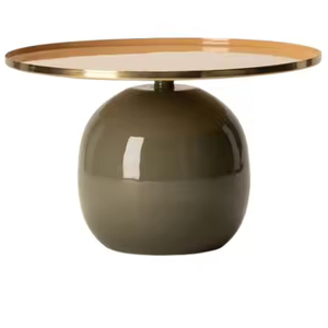 Antique End Table Decorative Corner Table Hot Trend Metal <b>Frame</b> Living Room Coffee Table Luxury Hotel Furniture - Product Image 5