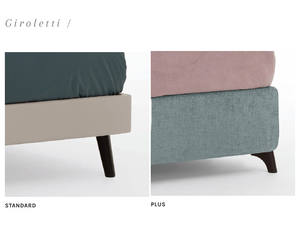 Upholstered Double Bed Solid Sturdy Construction Classic Style Soft Rounded Lines Available Storage Box Version King/<b>Queen</b> Size - Product Image 3