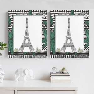 Personnalisé ajouter votre nom de texte de photo personnalisé 8x10 cadre de photos en bois pour tenture murale et groupe de feuilles d'affichage de table - Product Image 4