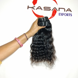 Wholesale 100% Indian Deep Wave Cuticle Aligned Human <b>Hair</b> Extensions Chemically Processed Straight Remy <b>Hair</b> Natural Color Full - Product Image 4