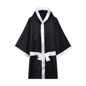 Best Selling High Quality <b>Men's</b> Boxing <b>Robes</b> with Hood Customized Logo & Design Breathable Quick Dry Lightweight - Product Image 1