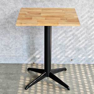 โต๊ะน้ำชาทรงสี่เหลี่ยมมินิมอล 60 ซม. ไม้โอ๊ค ขาเหล็กรูปดาว (CFD68214) - Product Image 6