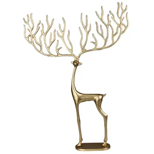 Escultura de Reno Navideño de Metal de Alta Calidad para Decoración Navideña - Product Image 2