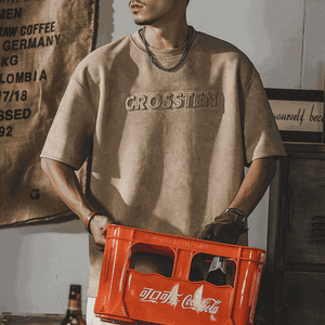 OEM personalizado 100% algodón pesado 3D en relieve camiseta térmica hombres de talla grande ropa de invierno bordado Logo DTG estampado - Product Image 4