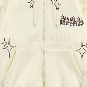 Pull de haute qualité du fabricant pakistanais Sweats à capuche brodés pour hommes 100% coton Meilleur style pour l'hiver - Product Image 6