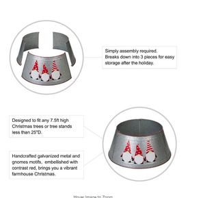 Collar de metal galvanizado para árboles, venta al por mayor, decoración navideña, soporte para árbol, decoración elegante inspirada en el hogar, Año Nuevo, fiesta de Navidad - Product Image 3