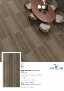 Las baldosas esmaltadas pulidas de porcelana de diseño moderno y más vendidas de Skytouch Ceramic fabricadas y exportadas - Product Image 3