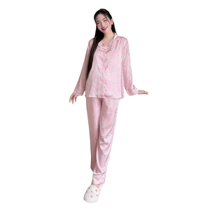 B700 vêtements de maternité en soie de haute qualité longs respirants doux et absorbant la transpiration vêtements de maternité et d'allaitement prix de gros - Product Image 1