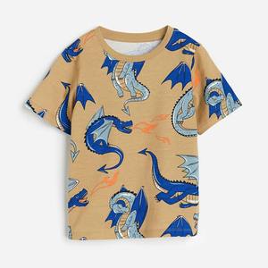 Camiseta para niños Camiseta de manga corta de algodón con cuello redondo de alta calidad para niños Camiseta para niños con logotipo personalizado - Product Image 1