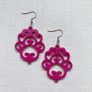 Meilleure vente cadeau fait main corne de buffle boucle d'oreille blanche boucles d'oreilles blanches faites à la main Offre Spéciale - Product Image 6