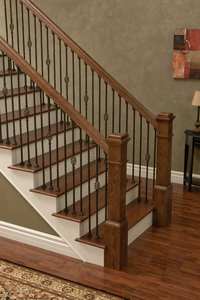 EFS Viet Nam usine de qualité supérieure 4091FP bois de peuplier boîte non finie Newel Post panneau plat détail bois massif pour escalier - Product Image 6