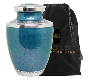 Handcrafted Aluminum Cremation Urns Elegant <b>Keepsake</b> & Adult Size Urns Leakproof Durable Engravable <b>Memorial</b> Urns - Product Image 1