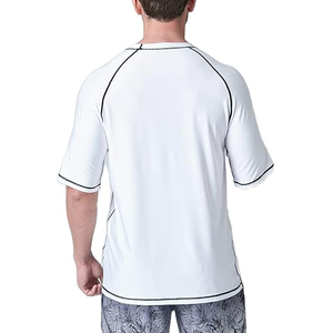 Camiseta de gimnasio personalizada de alta calidad para hombre, camiseta de entrenamiento de poliéster, manga corta de secado rápido, UPF50, características Anti-UV, camiseta de entrenamiento de gran tamaño - Product Image 5