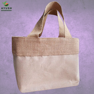 <b>Shopping</b> <b>bags</b> with logos custom printed made of jute & cotton with customizable options for markets & malls - Product Image 5