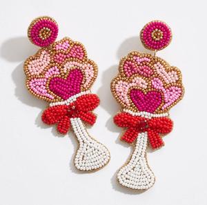 Pendientes de Lujo con Cuentas Bordadas, Diseño Artesanal MD, para Mujer, Elegantes, Ligeros, Piezas Destacadas, de MD Handicrafts - Product Image 4