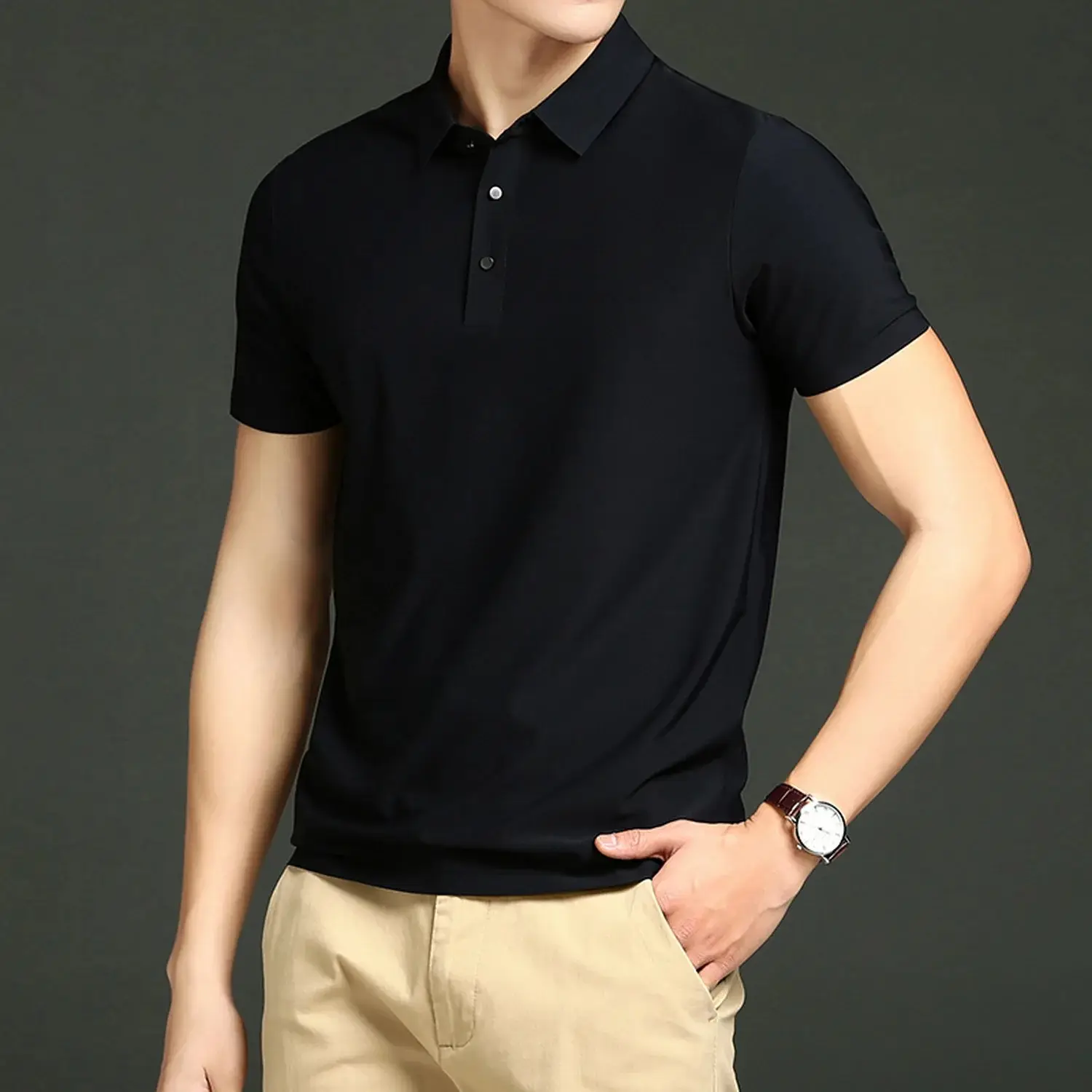 Outdoor Sports Short Sleeve Golf Polo Tshirt Combed Cotton Good Looking Polo T-Shirts For Men Golf