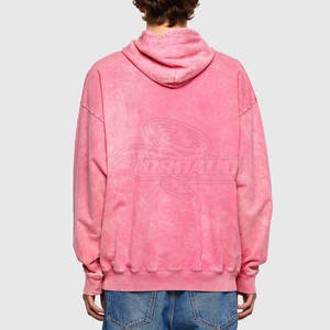 Bases de lavage à l'acide à capuche de haute qualité pour hommes à séchage rapide respirant décontracté sweats à capuche d'hiver avec impression de logo personnalisé - Product Image 2