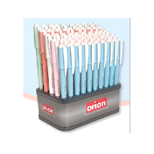 Bolígrafo ORION NEON, 50 unidades, soporte de exhibición, bolígrafos de escritura suave de colores brillantes para la escuela y la oficina - Product Image 1
