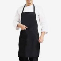 Celemek dapur katun promosi murah kualitas tinggi celemek koki katun daur ulang celemek katun cetak kustom celemek katun dapat digunakan kembali