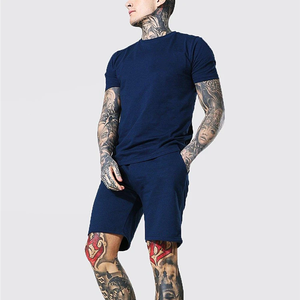 Vêtements d'été pour hommes Vêtements respirants et décontractés High Street T-shirts et shorts pour hommes Tops à manches courtes Gym Suit Oversize Ensembles pour hommes - Product Image 5