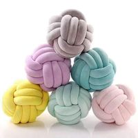 Coussin boule noué créatif, coussin de taille, coussin de dos pour la maison, canapé, lit, décoration, poupées, jouets pour enfants