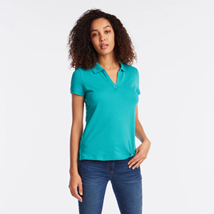 เสื้อโปโลสำหรับผู้หญิงเสื้อกอล์ฟผ้าคอตตอนสีขาวเสื้อยืดกีฬาเสื้อโปโลแบบสั่งทำพร้อมโลโก้ใหม่ล่าสุด100% - Product Image 3