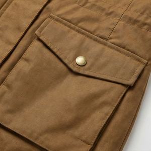 Chaqueta Parka con Capucha para Hombre, Otoño Invierno, Color Personalizado, Algodón Grueso, Abrigo Acolchado con Peluche, Tejido Estampado - Product Image 5