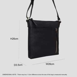 Bolso cruzado de cuero genuino de alta calidad Acabado en grano De Guijarro natural Estilo vintage-Directo Fabricante de proveedores indios superiores - Product Image 3