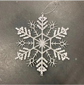 Décoration de fond de fête de Noël flocons de neige suspendus boules de Noël Arrangement pendentif décoration - Product Image 5