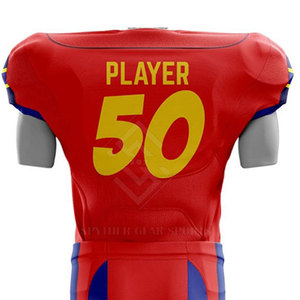 Uniformes de Fútbol Americano Hechos en Pakistán de Alta Calidad, Manga Corta, 100% Poliéster Transpirable, Colores Personalizados, Diseño de Logotipo - Product Image 5