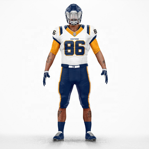 Maillot de football américain confortable au meilleur prix impression par sublimation vêtements de sport ensemble à manches courtes uniforme de football vente chaude - Product Image 5