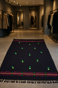 Elegante Chal de Pashmina Negro, Bufanda de Viscosa Suave de Primera Calidad, Duradera para Invierno, para Vestir de Noche y Formal - Product Image 2