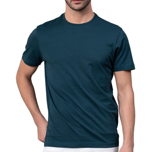 T-shirts pour hommes à manches courtes respirants personnalisés 100% coton/fibre de bambou tricoté partout - Product Image 6