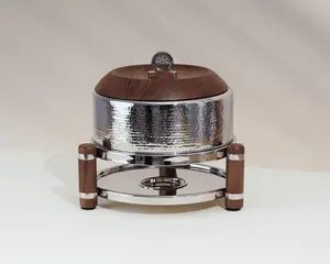 Primum Quality Stainless Steel Food Warmer With High Quality Wooden <b>Dish</b> <b>Serving</b> Food Warmer Use For Home Hotel Restaurants - Product Image 1