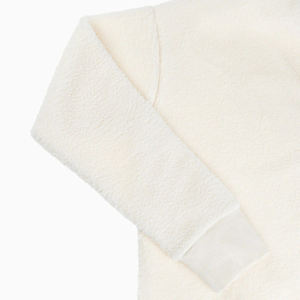 Custom Womens Plain <b>White</b> Cropped Hoodie Soft Fleece Pullover Long Sleeve Hooded <b>Sweatshirt</b> for Casual or Gym Wear - Product Image 3