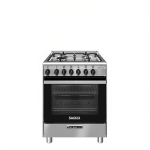 Cocina de gas de 4 quemadores con horno eléctrico SPECIALISTA SA66IX inox Clase A (60x60x85cm) - Product Image 2