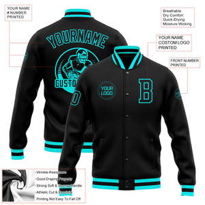 Custom Green Varsity Jacket Baseball Letterman Mens Plus Size Winter <b>Coat</b> with Buttons - Product Image 6
