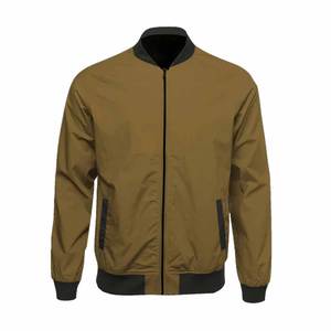 Blouson d'aviateur à revêtement sergé/PU en polyester 100% pour la saison d'hiver, blouson d'aviateur Hip Hop de qualité supérieure Streetwear vierge pour hommes - Product Image 2