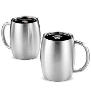 Nouvelle tasse à café en acier inoxydable bière boire cocktail boisson gazeuse café et thé tasse bureau à domicile cuisine restaurant décor de table - Product Image 5