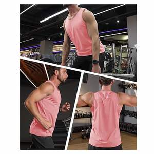 Camisetas sin mangas de secado rápido para hombre, camisetas de punto transpirables, atléticas, para correr, gimnasio, estilo deportivo - Product Image 5