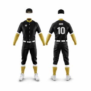 Nouvelle arrivée uniforme d'entraînement en tissu doux au toucher de fabrication pakistanaise dernier style OEM vêtements d'équipe sportive pour le baseball - Product Image 4
