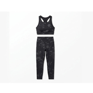 Ensemble de yoga 2 pièces pour femme, taille plus, respirant, réversible, couleur unie, taille mi-haute, tenue de sport pour le fitness, dernière mode - Product Image 1