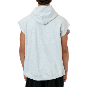 Offre Spéciale grande taille hommes décontracté Gym à capuche hiver sans manches couleur unie séchage rapide respirant tenue décontracté pour la musculation - Product Image 3