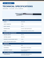 YYF SM1520W 5mm 20cm Pince bipolaire de chirurgie animale à mâchoires courbées pour la chirurgie ouverte