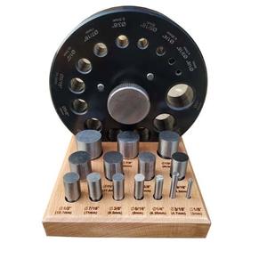 Ensemble de coupe à disque de 14 poinçons avec support en bois Outils de fabrication de bijoux - Product Image 1