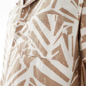 Camiseta de Playa Vintage con Estampado de Sublimación de Alta Calidad, Camiseta Informal con Estampado Floral, Camiseta Hawaiana Personalizada al por Mayor para Hombre - Product Image 6