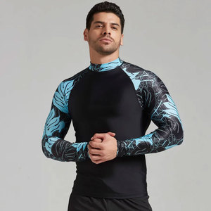 Meilleure qualité en gros Logo personnalisé hommes Rash Guard manches longues Stretch Fitness séchage rapide respirant MMA porter - Product Image 2